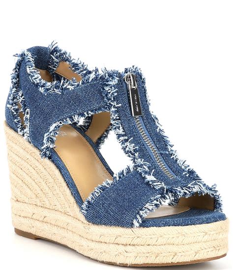 michael kors berkley heels|michael kors denim wedge sandals.